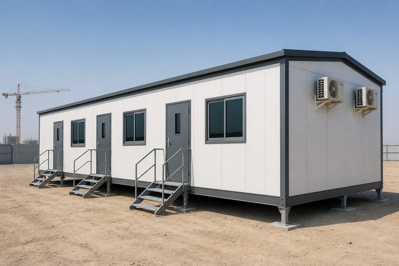 Fire-rated site office cabin